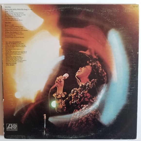 Roberta Flack 'Killing Me Softly' Album Vinyl LP Record ⏺3/$40+Free Shipping!🚚 - Picture 7 of 10